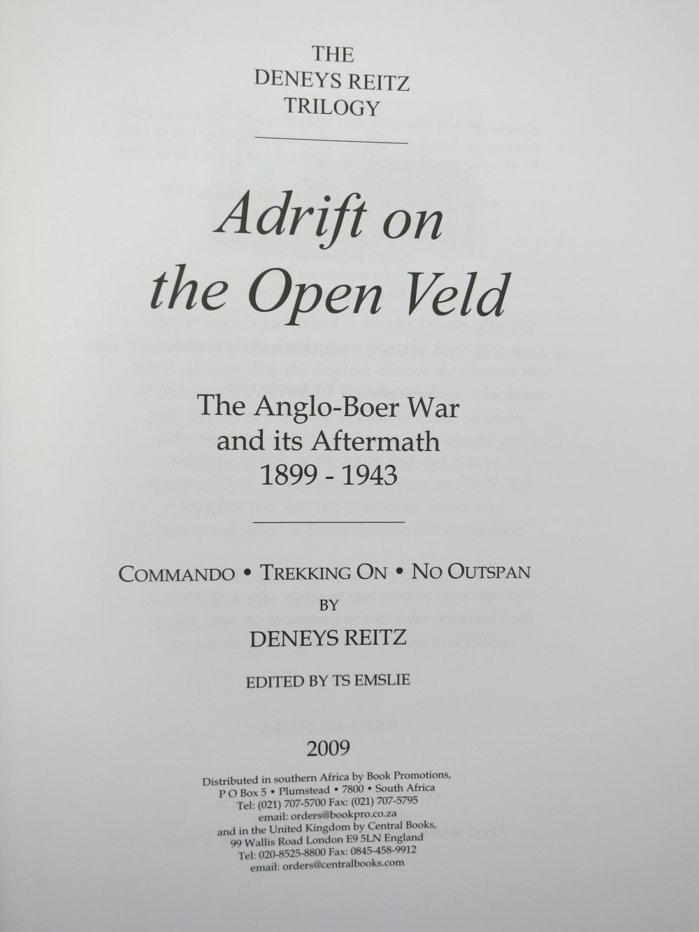 Books_AdriftOnTheOpenVeld_DeneysReitzTrilogy 02b